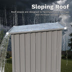 Devoko 3x3 FT Outdoor Storage Shed, Small Garden Tool Shed - Image 3
