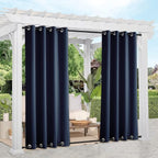 NICETOWN Gazebo Curtains Outdoor Waterproof & Windproof 95 inch Length 2 Panels - Image 2