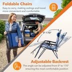 Sweetcrispy Zero Gravity Chairs, Foldable Patio Reclining Chairs - Image 4