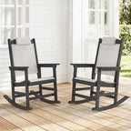 Outdoor Rocking Chair Set of 2 by HOMENJOY