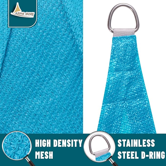 LOVE STORY Custom Size 10' x 18' Sun Shade Sail - Image 5