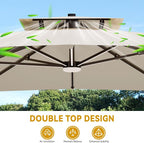 10x13 FT Outdoor Cantilever Patio Umbrella - Image 6