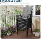 Patio Chairs Set of 8 - Image 3