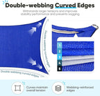 Quictent Sun Shade Sail for Patio w/Hardware Kit 185GSM 24x24ft Blue | Square - Image 6