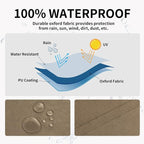 Easy-Going 100% Waterproof Outdoor Curtains 54x120 inch, Sand | Windproof - Image 2