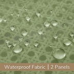 Outdoor Sheer Curtains for Patio Waterproof, 2 Panels Rod Pocket Indoor/Outdoor - Image 5