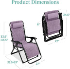 Best Choice Products Oversized Zero Gravity Chair, Folding Outdoor Patio - Image 2