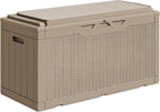 Greesum 100 Gallon Resin Deck Box Outdoor Storage by BuynowfromGreesum