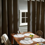 TOWN & COUNTRY BASICS Cabana Solid Heavyweight Indoor Outdoor Curtains - Image 4