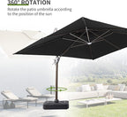 JZAC & QZYD 9x12 FT Cantilever Offset Patio Umbrella - Image 7