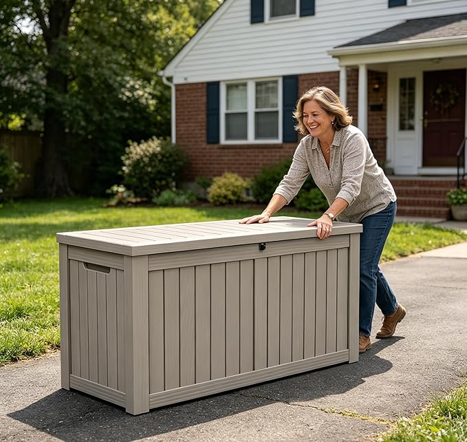 150 Gallon Resin Deck Box, Package Delivery Box - Image 7