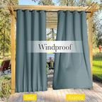 NICETOWN 2 PCs Waterproof Outdoor Curtains - Image 3
