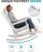 SERWALL HDPE Outdoor Rocking Chair - Image 8