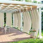 RYB HOME Outdoor Curtains for Patio Waterproof, Windproof - Image 3
