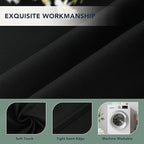 Black Outdoor Curtains for Patio Waterproof, 8 Drape Panels | Privacy & - Image 5