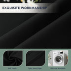 Black Outdoor Curtains for Patio Waterproof, 6 Panels 54 x 84 Inch | Privacy & - Image 5