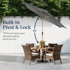 Best Choice Products 10ft Market Umbrella, Outdoor Sun Shade - Image 4