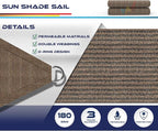 Windscreen4less 22' x 22' x 22' Sun Shade Sail Triangle Outdoor Canopy Cover UV - Image 3