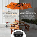 Best Choice Products 7.5ft Solar Umbrella LED Lighted Patio Umbrella, Table - Image 3