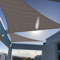 SUNNY GUARD Custom Size 7'x12'x13.9' Triangle Brown UV Block Sunshade by SUNNYGUARD