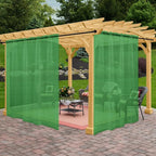 Outdoor Sheer Curtains for Patio Waterproof, 2 Panels Rod Pocket Indoor/Outdoor by Awnmeow