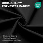 Joydeco Blackout Patio Sliding Door Curtains, Privacy Room Divider Curtains | - Image 2