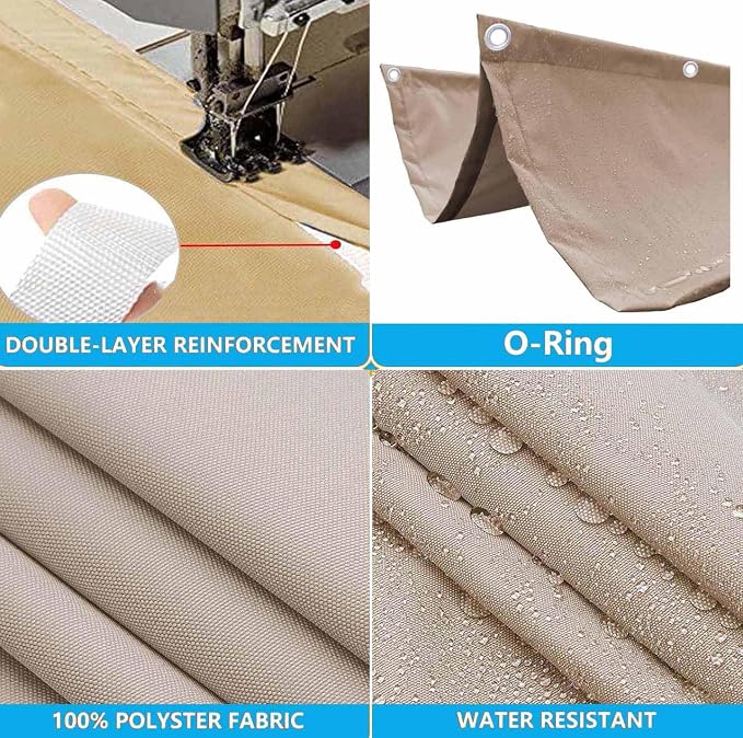 Retractable Waterproof Wave Sun Shade Canopy Pergola Cover Shade Sail Awning - Image 3