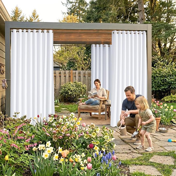 Waterproof Outdoor Curtain W105 x L84 - Image 2