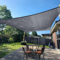 Sun Shade Sail 16' x 16' Dark Grey Square Outdoor Canopy Cover | Outdoor sun by SUNLAX