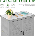 Outdoor Storage Cabinet & Potting Bench Table - Image 4