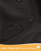 Outdoor Curtains for Patio Waterproof 2 Pcs 54x95 Inch Chocolate | Poolside - Image 2
