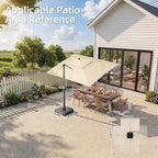 Deconk 10' X 13' Patio Cantilever Outdoor Umbrella - Image 8
