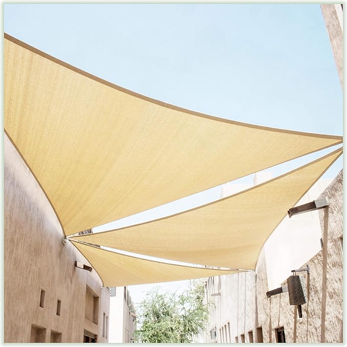 ColourTree CTSLT Custom Size Order to Make 8' x 9' x 12' Beige Right Triangle by ColourTree
