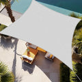 Shade&Beyond Rectangle Sun Shade Sail 10'X13' Permeable Canopy Light Grey by ShadeBeyond