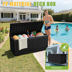 Greesum Outdoor Storage Box 82 Gallon Storage Bin - Image 2