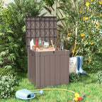 PatioZen 50 Gallon Resin Deck Box, Lockable Patio Outdoor Storage Box - Image 2