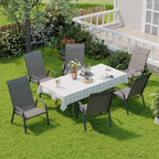 Patio Chairs Set of 6, Stackable Outdoor Dining Chairs - Image 5
