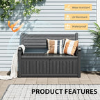 80 Gallon Lockable Deck Bench - Image 5
