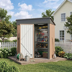 Aoxun 5x3 FT Shed Outdoor Waterproof Storage Shed | Metal Garden Shed - Image 6