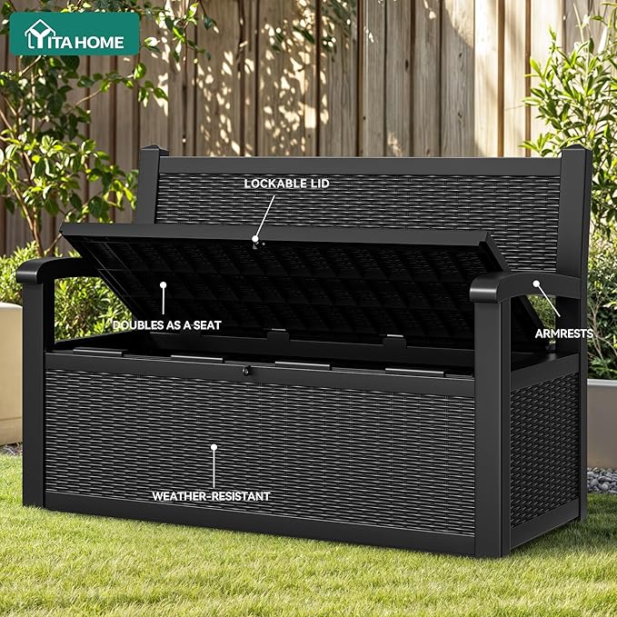 YITAHOME 70 Gallon Deck Bench - Image 6