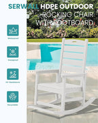SERWALL HDPE Outdoor Rocking Chair - Image 4