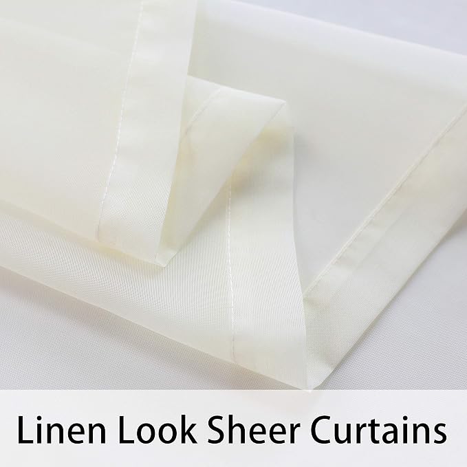 BONZER Waterproof Indoor/Outdoor Sheer Curtains - Image 4