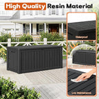 Outdoor Deck Storage Box, Resin Deck Boxes Indoor and outdoor, Waterproof - Image 4