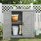 Outdoor Storage Cabinet & Potting Bench Table - Image 2