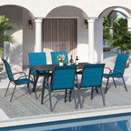 Patio Dining Chairs Set of 6, Stackable Dining Chairs High Back, Breathable - Image 2