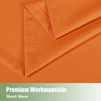 Waterproof Outdoor Curtains for Patio 6 Pcs 54x108 Inch Mecca Orange | - Image 5