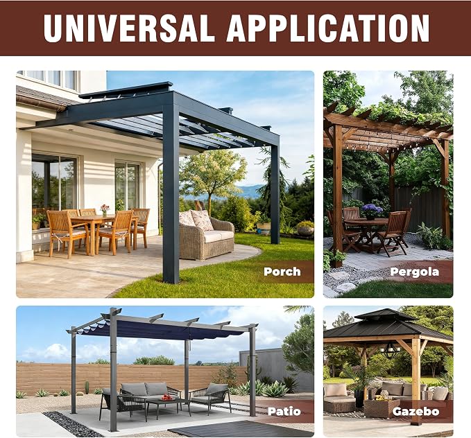4 Panels Outdoor Stripe Curtains - Image 7