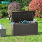 YITAHOME 100 Gallon Large Resin Deck Box Outdoor Storage Boxes - Image 3