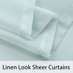 BONZER Sheer Outdoor Curtains for Patio Waterproof 2 Panels | Light Filtering - Image 5