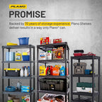 Plano 5-Shelf Extra Heavy Duty Plastic Storage Shelves, 72.5” x 36” x 24” - Image 6